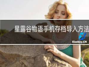 星露谷物语手机存档导入方法