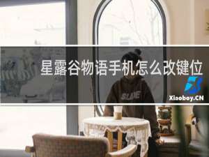 星露谷物语手机怎么改键位