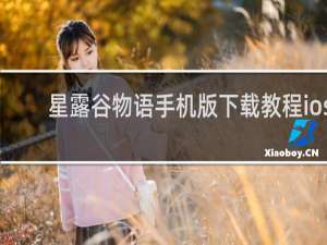 星露谷物语手机版下载教程ios