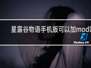 星露谷物语手机版可以加mod吗