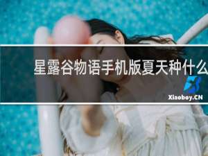 星露谷物语手机版夏天种什么