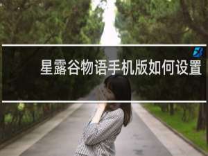 星露谷物语手机版如何设置