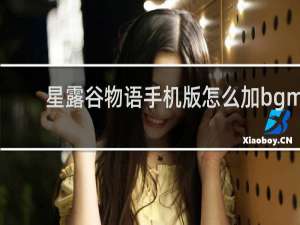 星露谷物语手机版怎么加bgm