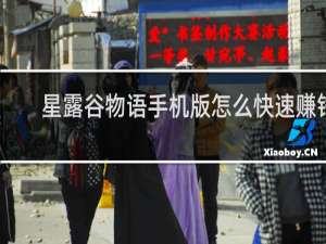 星露谷物语手机版怎么快速赚钱