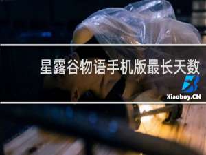 星露谷物语手机版最长天数