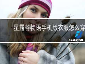 星露谷物语手机版衣服怎么穿