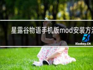 星露谷物语手机版mod安装方法