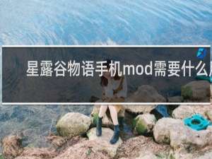 星露谷物语手机mod需要什么用