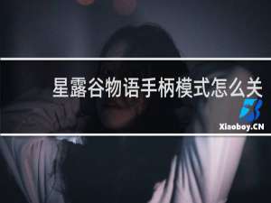 星露谷物语手柄模式怎么关