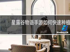 星露谷物语手游如何快速种植