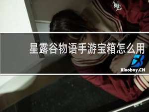星露谷物语手游宝箱怎么用