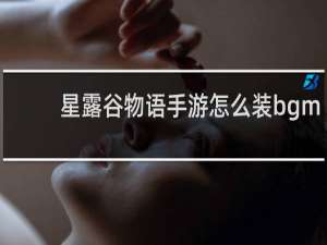 星露谷物语手游怎么装bgm