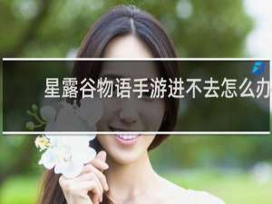 星露谷物语手游进不去怎么办