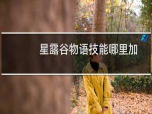 星露谷物语技能哪里加