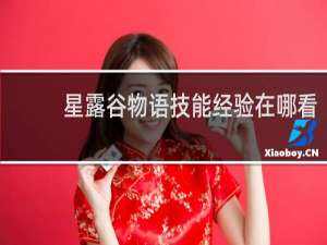 星露谷物语技能经验在哪看