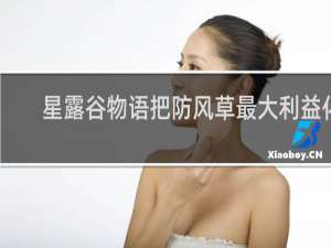 星露谷物语把防风草最大利益化