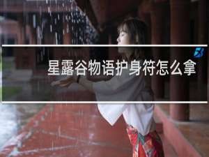 星露谷物语护身符怎么拿