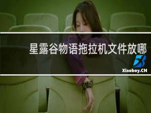 星露谷物语拖拉机文件放哪