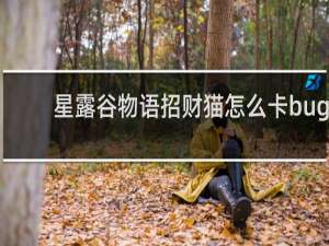 星露谷物语招财猫怎么卡bug