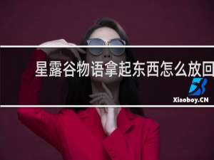 星露谷物语拿起东西怎么放回