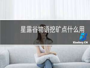 星露谷物语挖矿点什么用