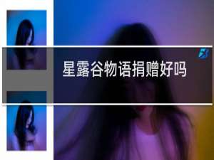 星露谷物语捐赠好吗