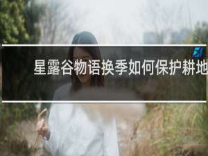 星露谷物语换季如何保护耕地