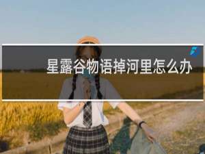 星露谷物语掉河里怎么办