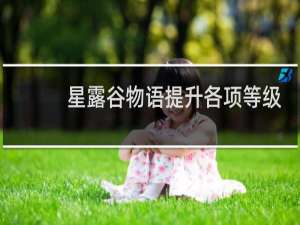 星露谷物语提升各项等级