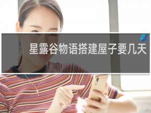 星露谷物语搭建屋子要几天