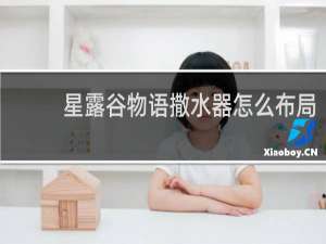 星露谷物语撒水器怎么布局