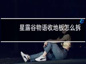 星露谷物语收地板怎么拆