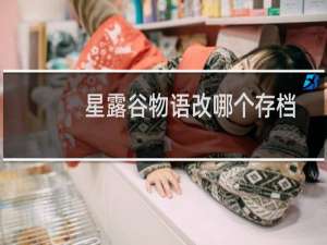 星露谷物语改哪个存档