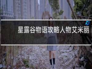 星露谷物语攻略人物艾米丽