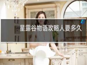 星露谷物语攻略人要多久