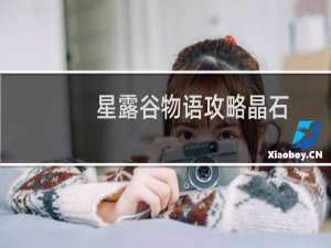 星露谷物语攻略晶石