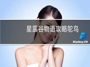 星露谷物语攻略鸵鸟
