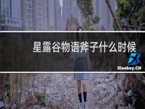 星露谷物语斧子什么时候