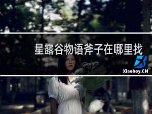 星露谷物语斧子在哪里找