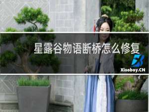 星露谷物语断桥怎么修复