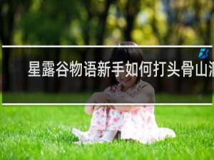 星露谷物语新手如何打头骨山洞