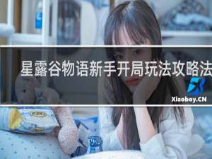 星露谷物语新手开局玩法攻略法师