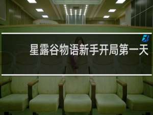 星露谷物语新手开局第一天