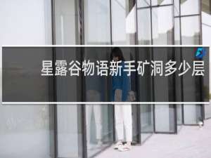 星露谷物语新手矿洞多少层