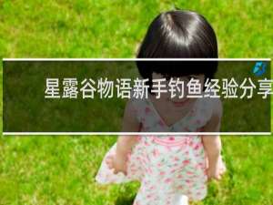 星露谷物语新手钓鱼经验分享