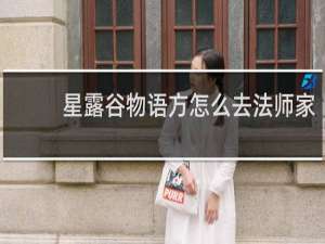 星露谷物语方怎么去法师家