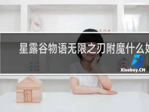 星露谷物语无限之刃附魔什么好