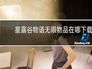 星露谷物语无限物品在哪下载