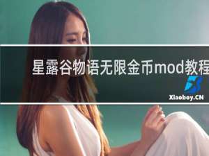 星露谷物语无限金币mod教程