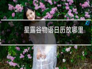 星露谷物语日历放哪里